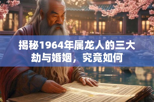 揭秘1964年属龙人的三大劫与婚姻，究竟如何