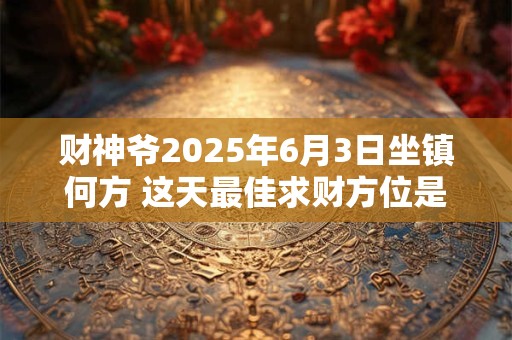 财神爷2025年6月3日坐镇何方 这天最佳求财方位是哪里