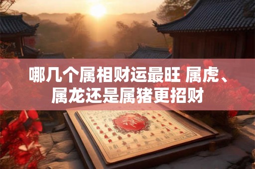 哪几个属相财运最旺 属虎、属龙还是属猪更招财
