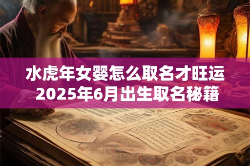 水虎年女婴怎么取名才旺运 2025年6月出生取名秘籍曝光