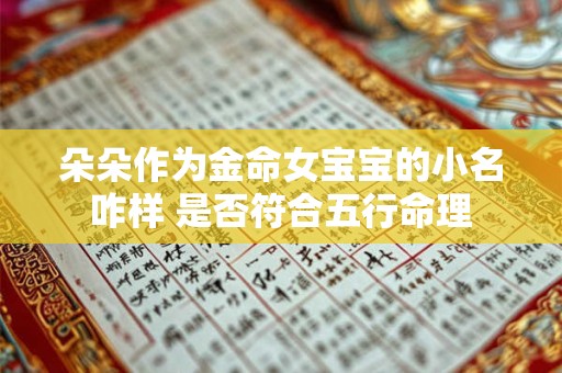 朵朵作为金命女宝宝的小名咋样 是否符合五行命理