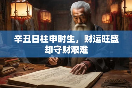 辛丑日柱申时生，财运旺盛却守财艰难
