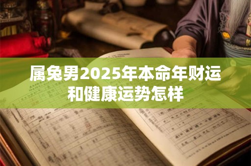 属兔男2025年本命年财运和健康运势怎样