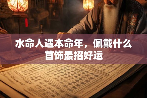水命人遇本命年，佩戴什么首饰最招好运