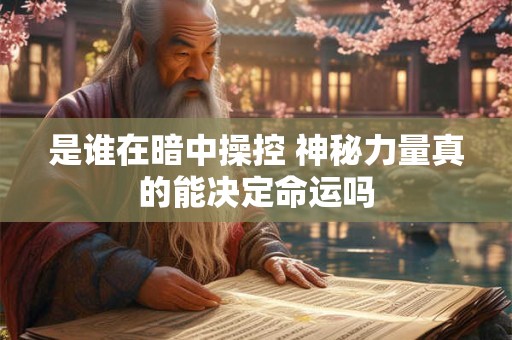 是谁在暗中操控 神秘力量真的能决定命运吗