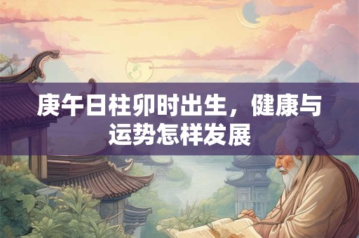 庚午日柱卯时出生，健康与运势怎样发展