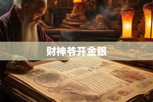详细阅读:财神爷开金眼 财神爷开金眼