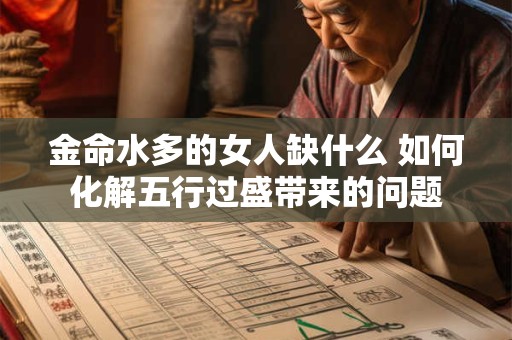 金命水多的女人缺什么 如何化解五行过盛带来的问题