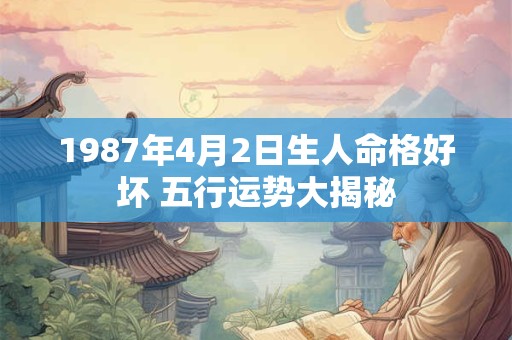 1987年4月2日生人命格好坏 五行运势大揭秘