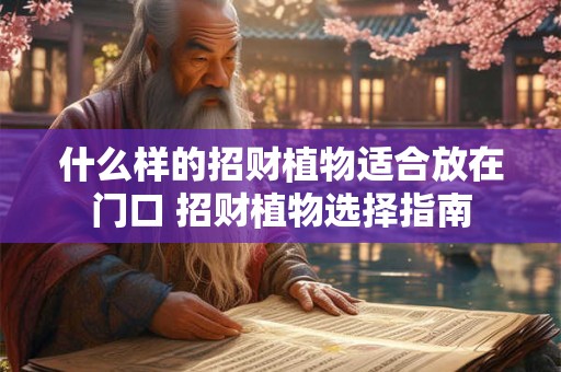 什么样的招财植物适合放在门口 招财植物选择指南