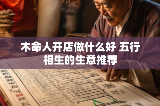 木命人开店做什么好 五行相生的生意推荐