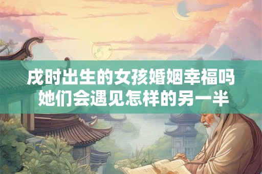 戌时出生的女孩婚姻幸福吗 她们会遇见怎样的另一半
