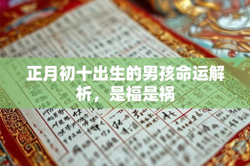 正月初十出生的男孩命运解析,是福是祸 正月初十出生的男孩命运解析,是福是祸