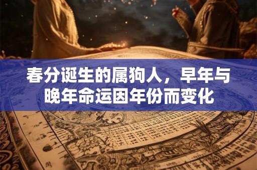 春分诞生的属狗人，早年与晚年命运因年份而变化