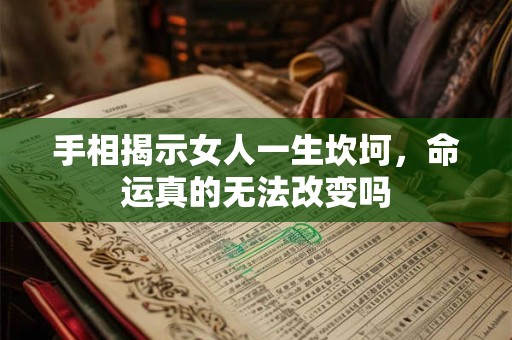 手相揭示女人一生坎坷，命运真的无法改变吗