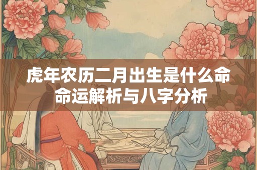 虎年农历二月出生是什么命 命运解析与八字分析