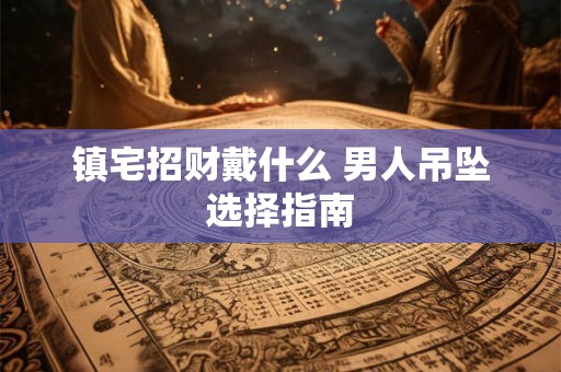 镇宅招财戴什么 男人吊坠选择指南