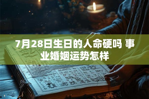7月28日生日的人命硬吗 事业婚姻运势怎样