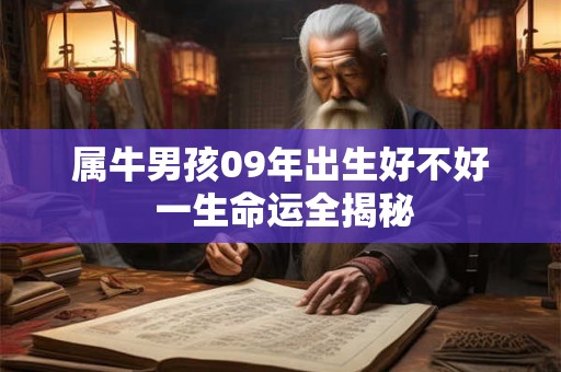 属牛男孩09年出生好不好 一生命运全揭秘