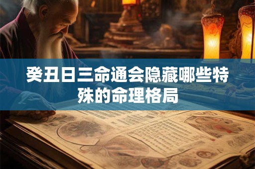 癸丑日三命通会隐藏哪些特殊的命理格局