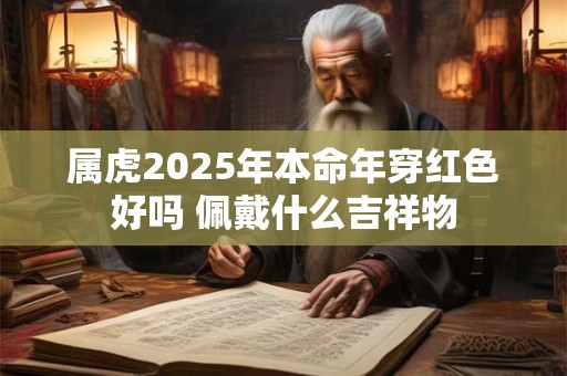 属虎2025年本命年穿红色好吗 佩戴什么吉祥物