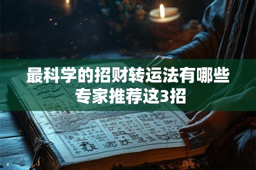 最科学的招财转运法有哪些 专家推荐这3招