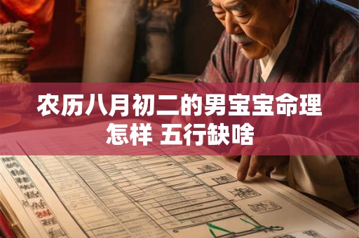 农历八月初二的男宝宝命理怎样 五行缺啥