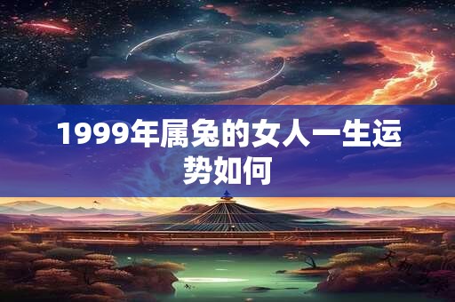 1999年属兔的女人一生运势如何