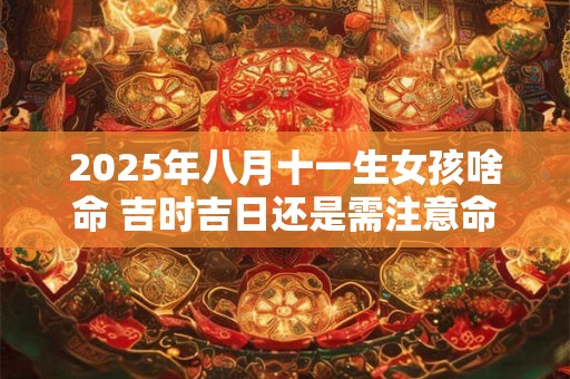 2025年八月十一生女孩啥命 吉时吉日还是需注意命理短板