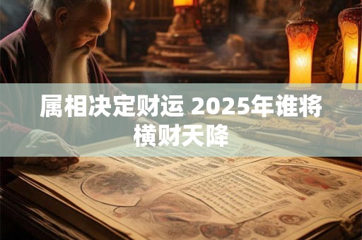 属相决定财运 2025年谁将横财天降