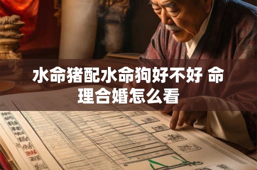 水命猪配水命狗好不好 命理合婚怎么看