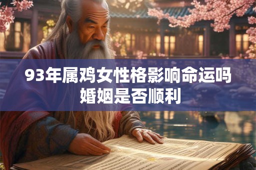 93年属鸡女性格影响命运吗 婚姻是否顺利