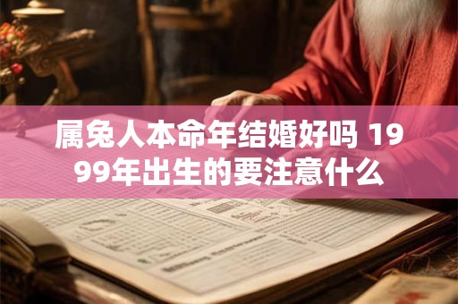 属兔人本命年结婚好吗 1999年出生的要注意什么
