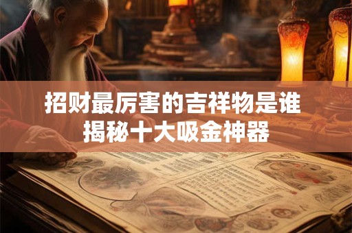 招财最厉害的吉祥物是谁 揭秘十大吸金神器