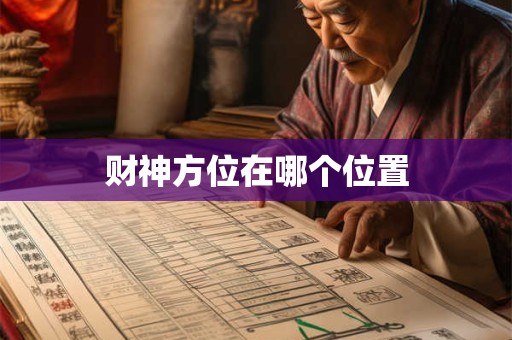 财神方位在哪个位置