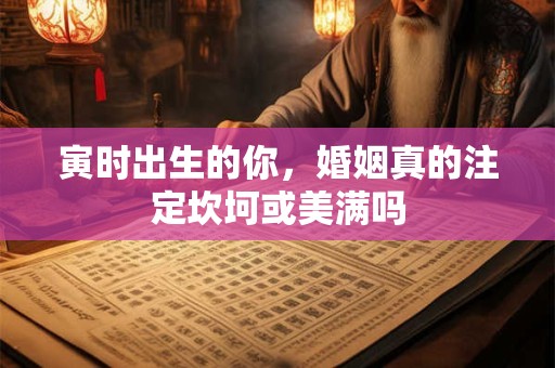 寅时出生的你，婚姻真的注定坎坷或美满吗