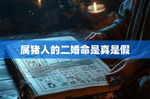 属猪人的二婚命是真是假