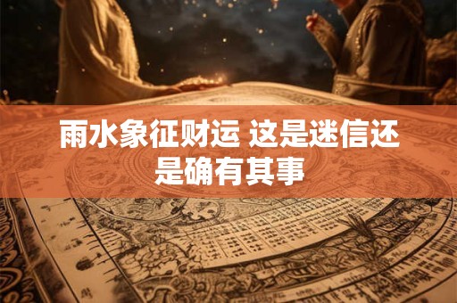 雨水象征财运 这是迷信还是确有其事