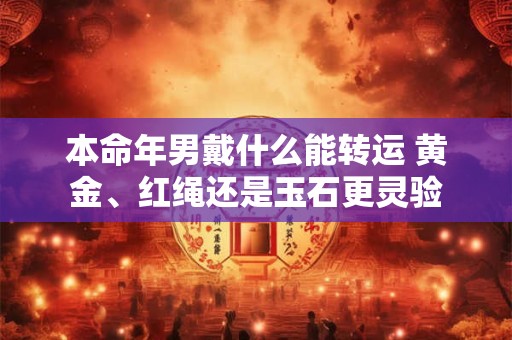 本命年男戴什么能转运 黄金、红绳还是玉石更灵验