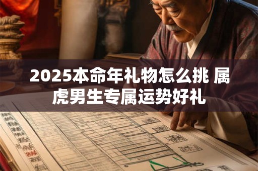 2025本命年礼物怎么挑 属虎男生专属运势好礼