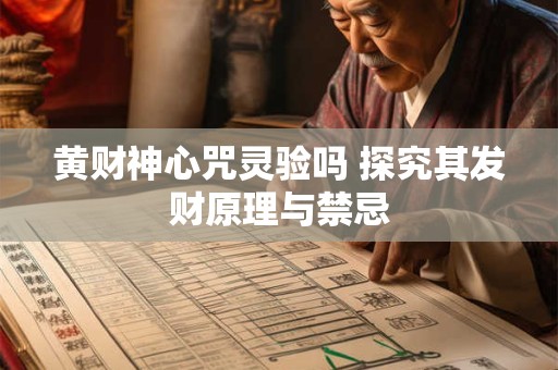 黄财神心咒灵验吗 探究其发财原理与禁忌