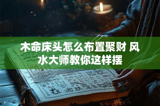 木命床头怎么布置聚财 风水大师教你这样摆