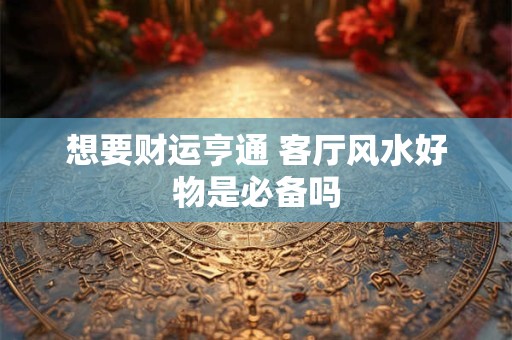 想要财运亨通 客厅风水好物是必备吗
