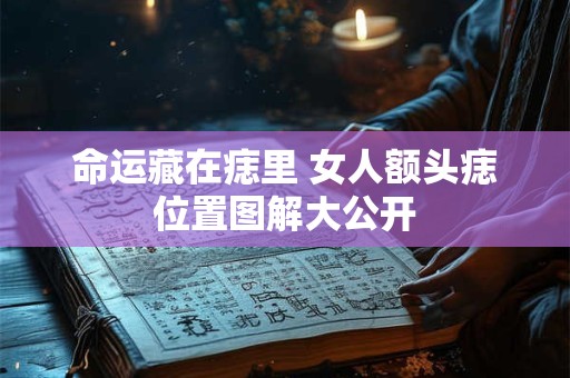 命运藏在痣里 女人额头痣位置图解大公开