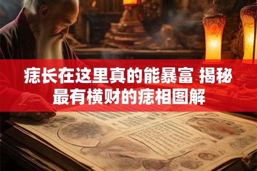 痣长在这里真的能暴富 揭秘最有横财的痣相图解