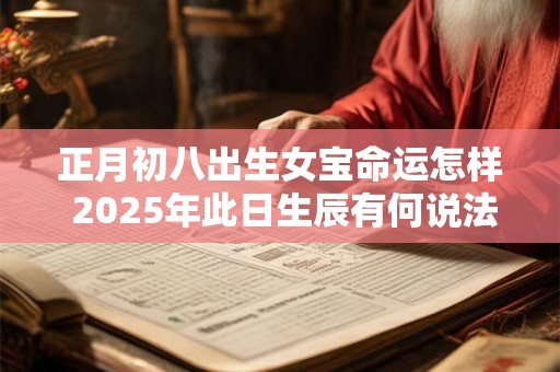 正月初八出生女宝命运怎样 2025年此日生辰有何说法