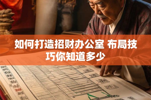 如何打造招财办公室 布局技巧你知道多少