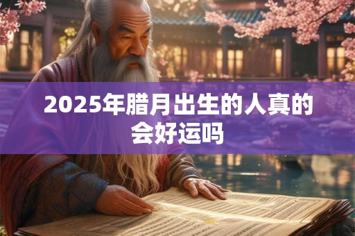 2025年腊月出生的人真的会好运吗