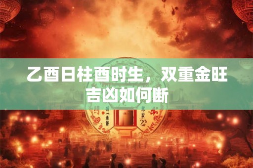 乙酉日柱酉时生，双重金旺吉凶如何断