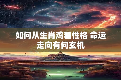 如何从生肖鸡看性格 命运走向有何玄机